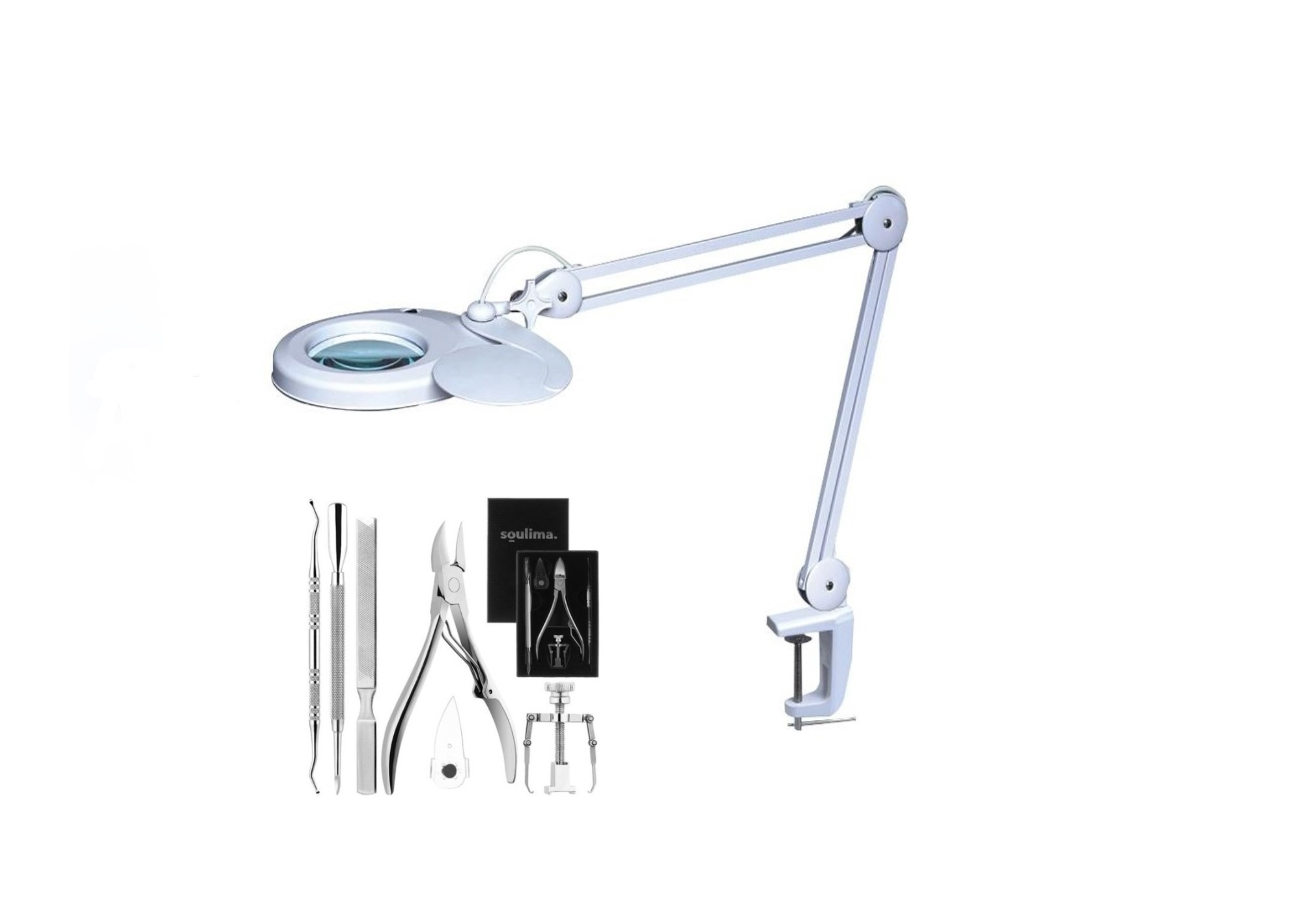 Pachet Trusa Unghii si Lampa cu lupa si iluminare led lentila 3 Dioptrii 67598-defaultCombination - imagine 52